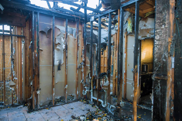 Professional Fire Damage Removal technician working in Glen Head, NY